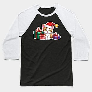 Cat christmas and gift christmas Baseball T-Shirt